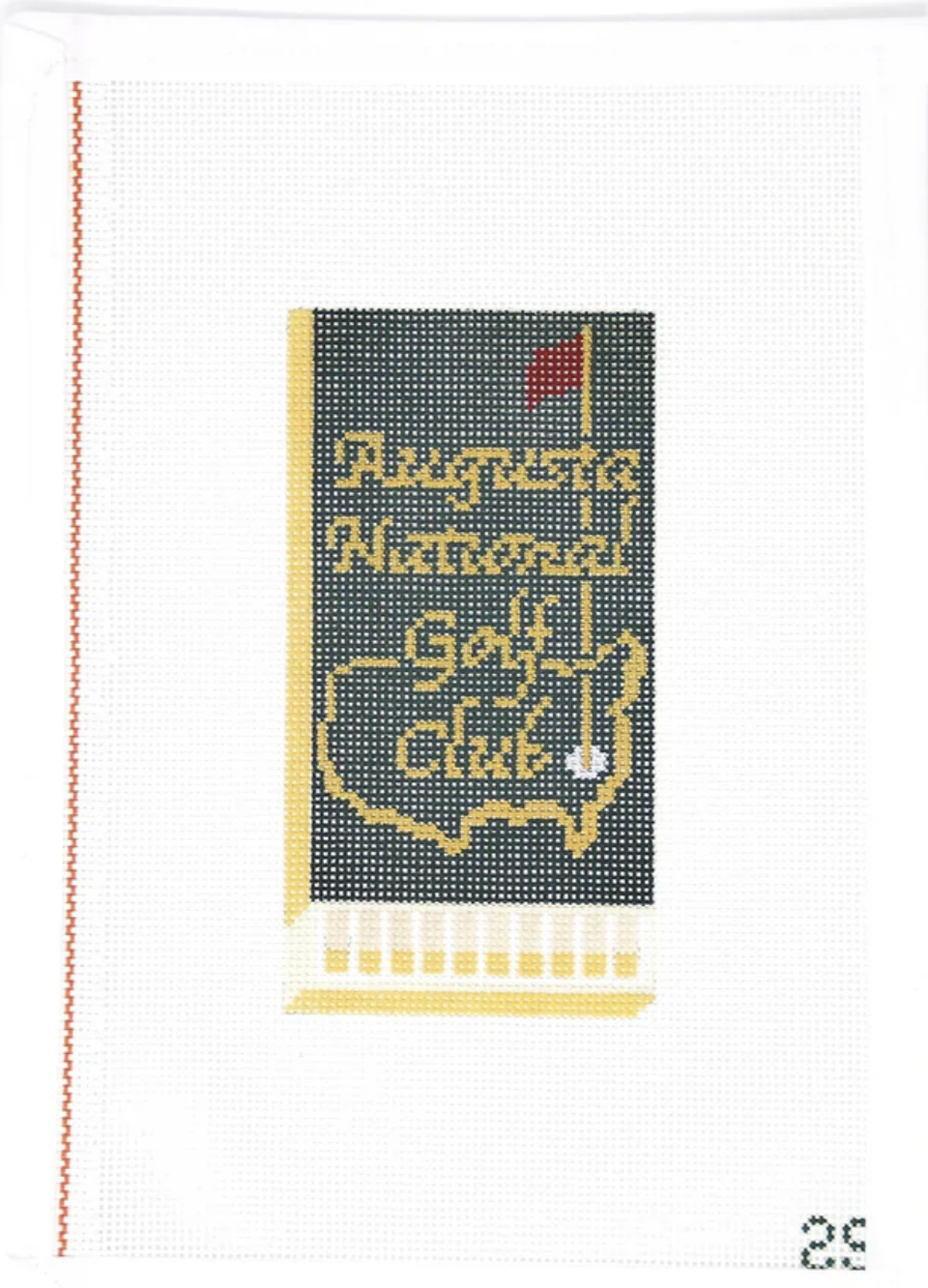 Canvas THE MASTERS  MATCHBOOK   2.5X4"