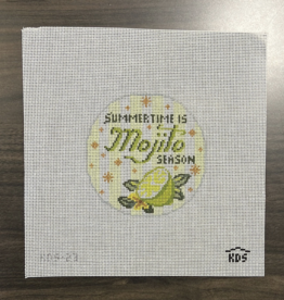 Canvas HAPPIER HOUR COASTER -MOJITO   4" ROUND