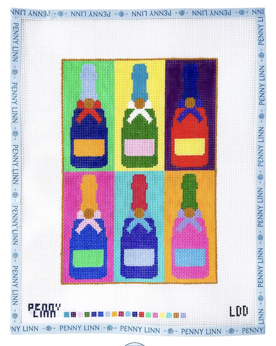 Canvas COLORFUL BUBBLY  LDD   7X10"