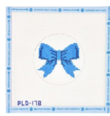 Canvas BEGINNER BOW   - BLUE  4" ROUND