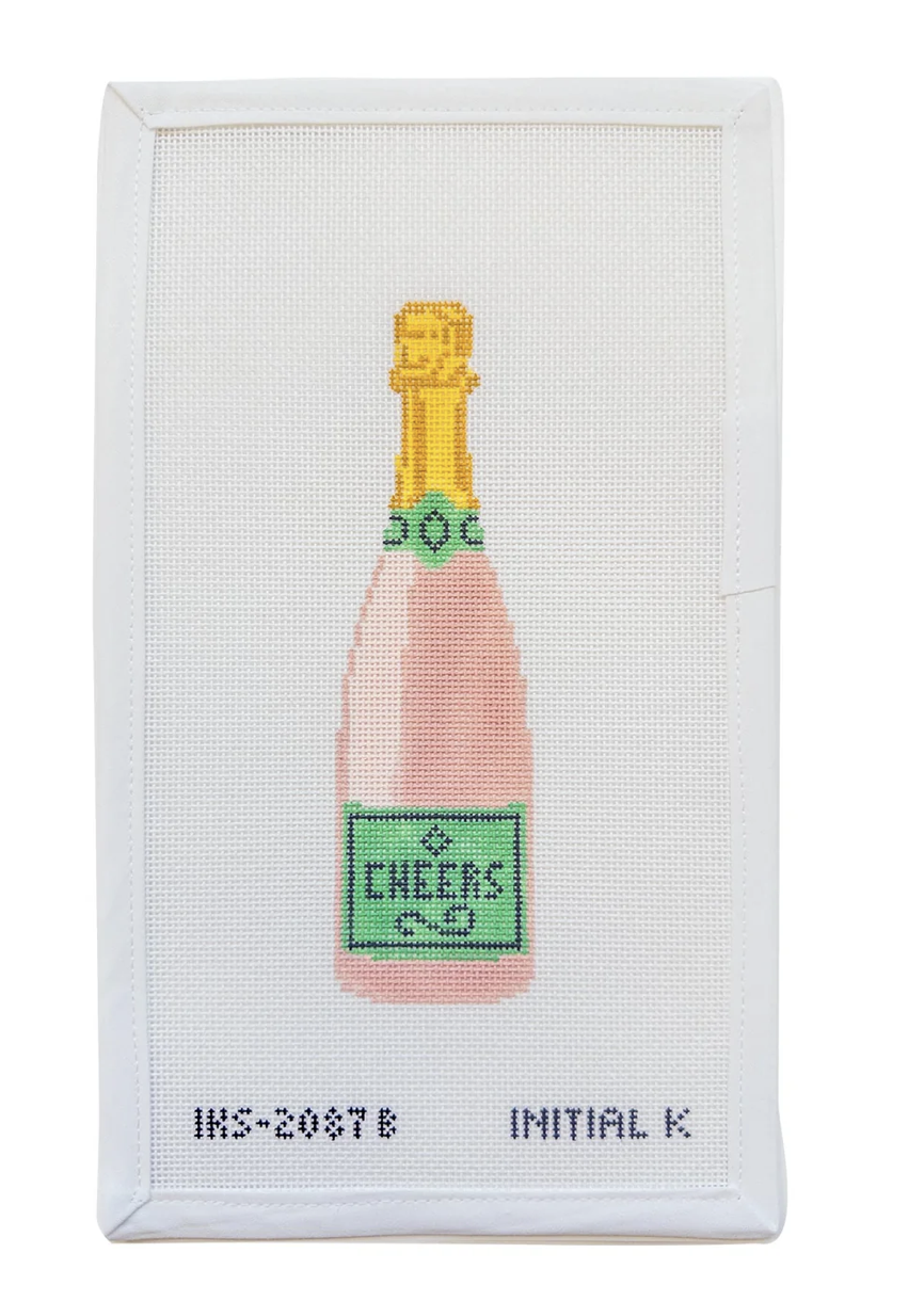 Canvas CHEERS CHAMPAGNE BOTTLE  2087B  2X6.5"