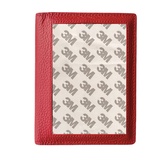 Accessories PASSPORT COVER - SELF FINISHING - PEBBLE LEATHER RED
