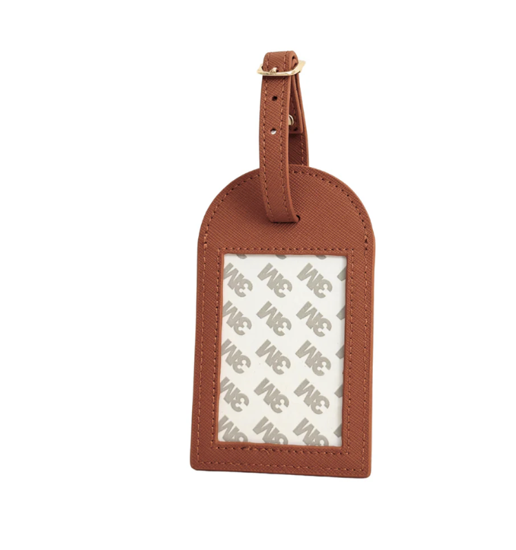 Accessories THE BAG TAG - SELF FINISHING -2X3" -  COGNAC