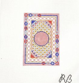 Canvas ROSA  PASSPORT COVER INSERT  3X4.5"