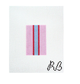 Canvas BASIC STRIPES INSERT 2X3"  -  LIGHT PINK