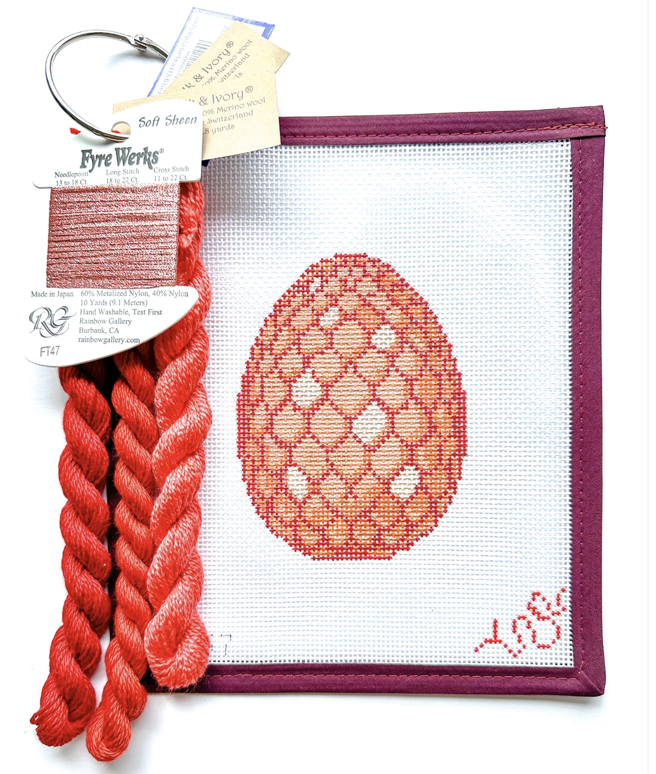 Canvas DRAGON EGG - CARNELIAN  SB157  5" EGG