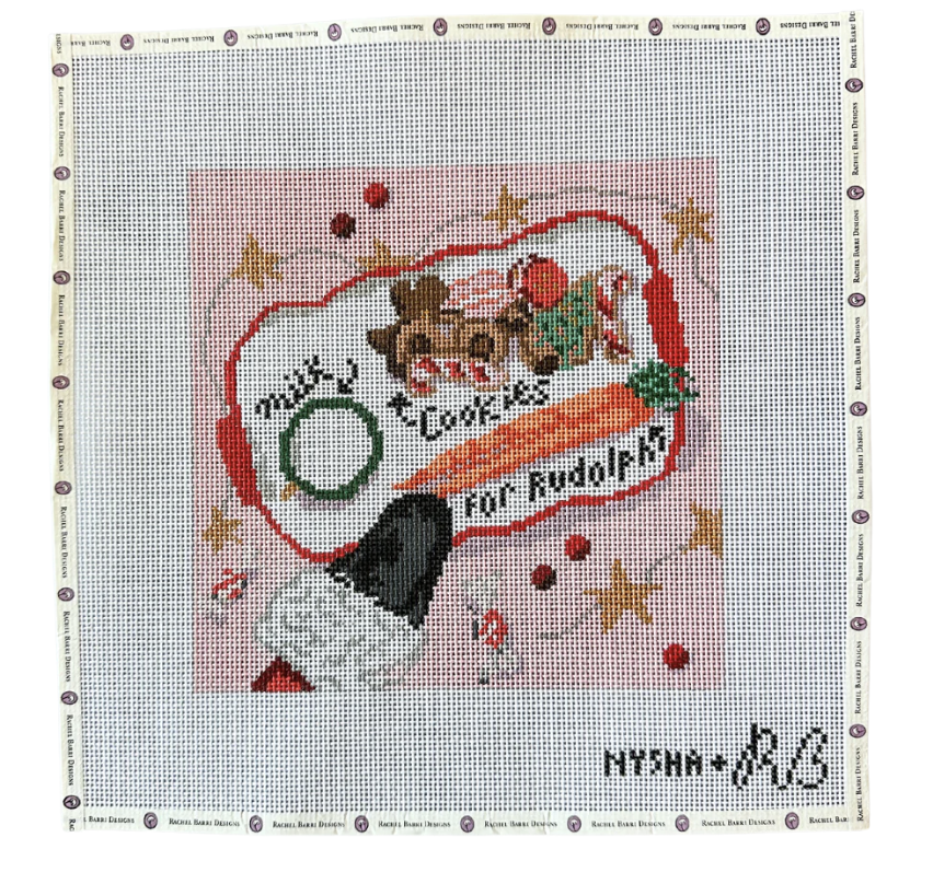 Canvas SANTAS COOKIES 8X8"