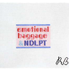 Canvas EMOTIONAL BAGGAGE & NDLPT   BAG TAG INSERT  2X3"