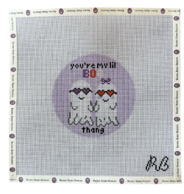 Canvas BOO THANG    4" ROUND