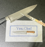 Canvas YES CHEF  BOOKWEIGHT  7X3"