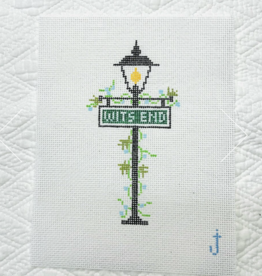 Canvas WITS END  LAMPPOST 4" TALL