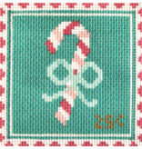 Canvas CANDY CANE  STAMP  4X4"