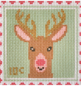 Canvas REINDEER STAMP  4X4"