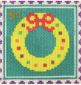 Canvas WREATH  STAMP  4X4"