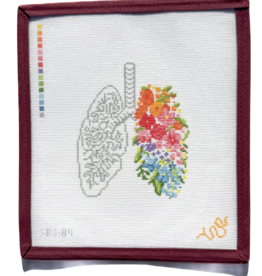 Canvas FLORAL  ANATOMICAL LUNGS  SBS84