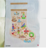 Canvas 12 DAYS OF CHRISTMAS  STOCKING  KCD7633   11X19