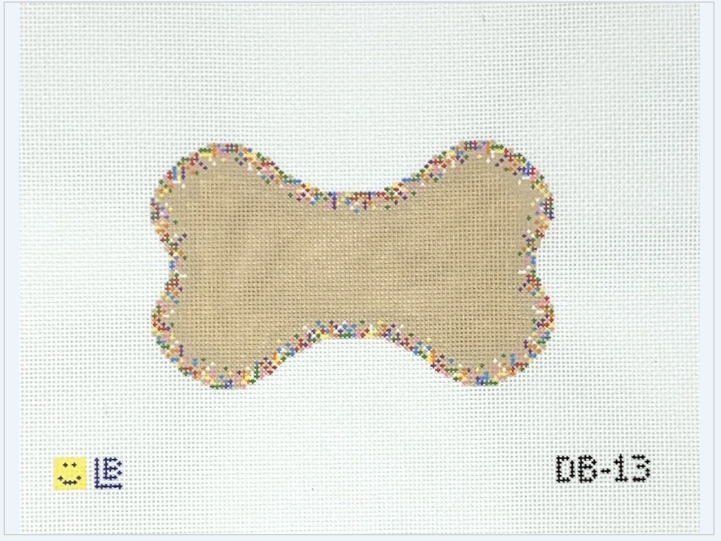 Canvas CANINE COOKIE  ORNAMENT  DB13   5X3"