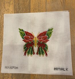 Canvas POINSETTIA BUTTERFLY  IKS2093A