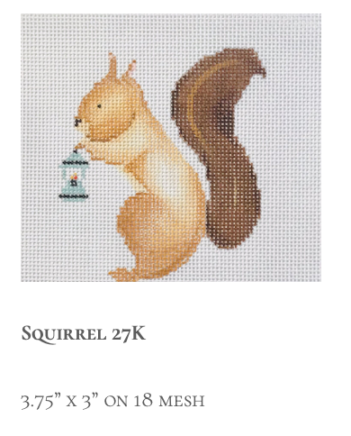 Canvas SQUIRREL  27K  3.75X3"
