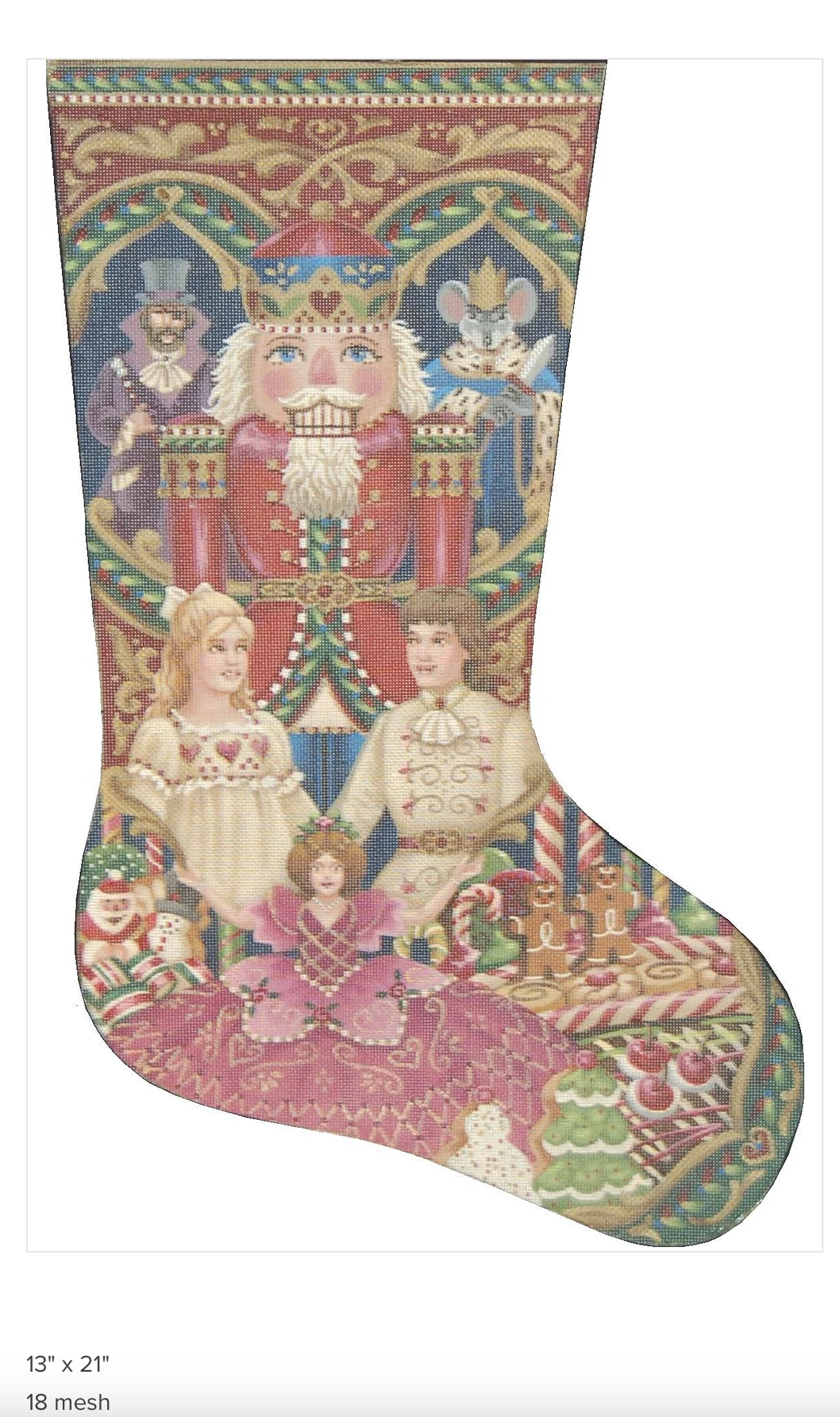 Canvas NUTCRACKER SUITE STOCKING  TTAXS322