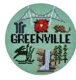 Canvas GREENVILLE  TRAVEL ROUND   4" ROUND
