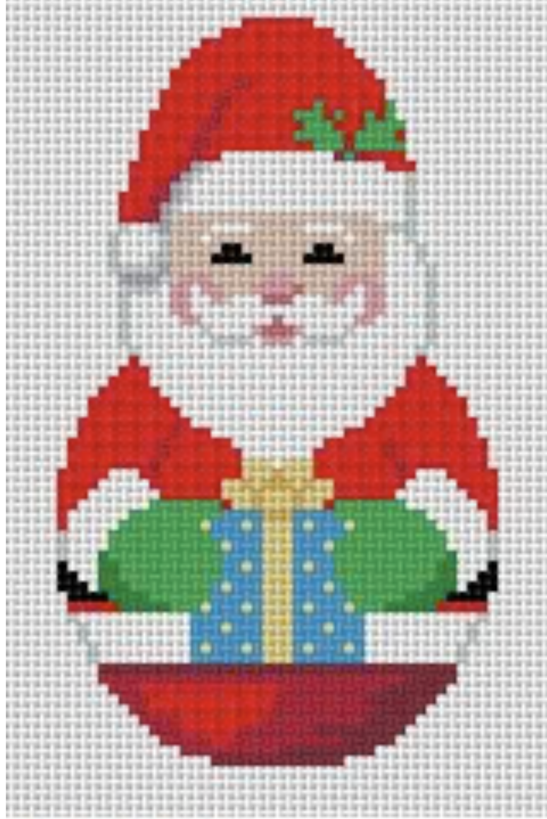 Canvas ROLY POLY SANTA  SR5127  4"