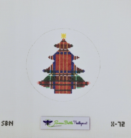 Canvas PLAID TREE   X72  4.5" ROUND