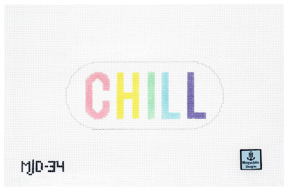 Canvas CHILL PILL in PASTELS  MJD34