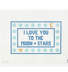 Canvas I LOVE YOU TO THE MOON AND STARS  GP98    6.25X10"