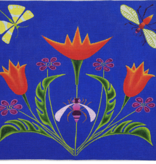 Canvas SPRING BLOOMS  ZE874   12X11"