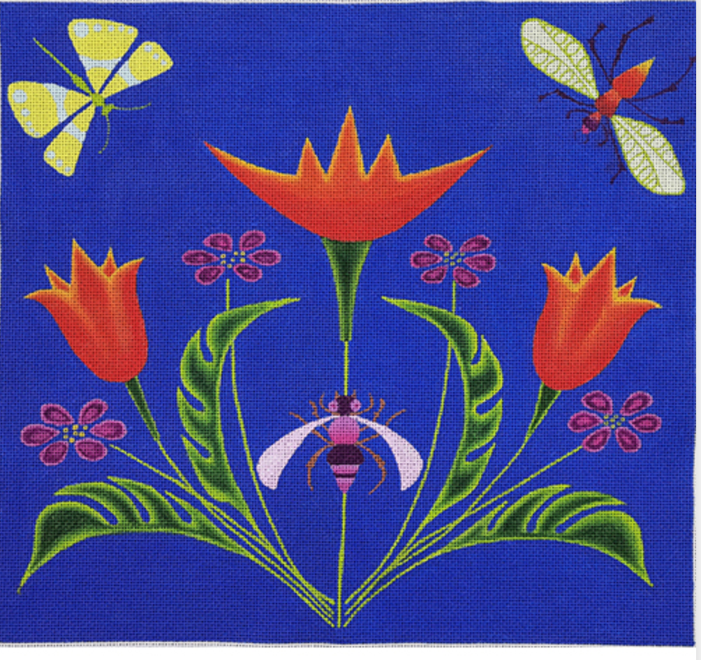 Canvas SPRING BLOOMS  ZE874   12X11"