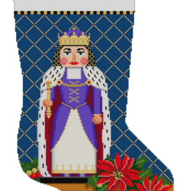 Canvas NUTCRACKER QUEEN  STOCKING  SR0181  19"