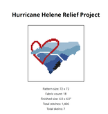 Canvas HURRICANE HELENE RELIEF PROJECT - CHART ONLY  100% DONATED TO YANCY COUNTY