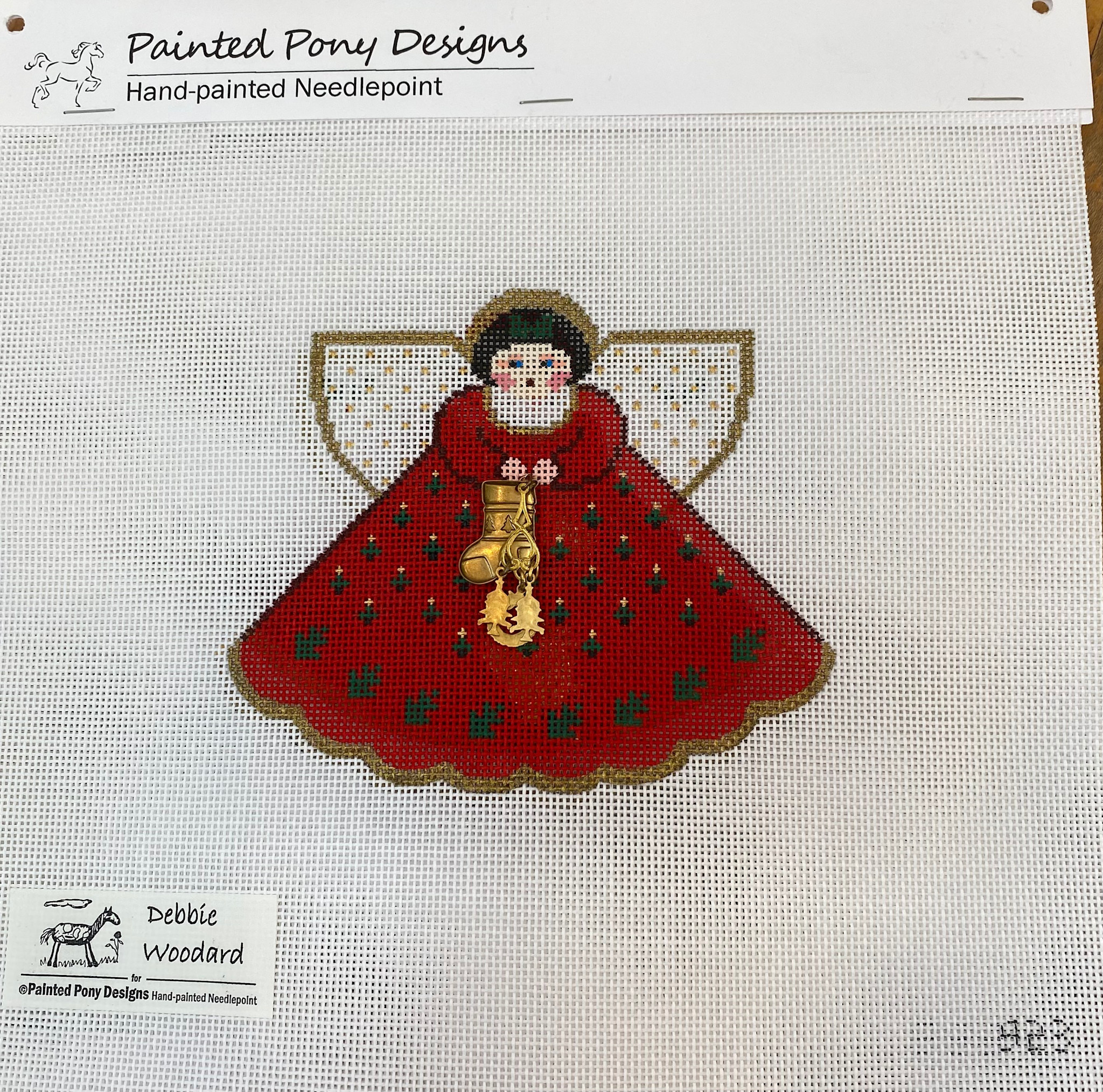 Canvas MERYY CHRISTMAS ANGEL - RED  PP923