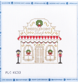 Canvas VINTAGE WINTER VILLAGE - NEEDLEPOINT SHOP  PLCKC33    5X5.3"