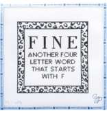 Canvas FINE...ANOTHER 4 LETTER WORD  PLCGP5  8X8"