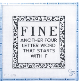 Canvas FINE...ANOTHER 4 LETTER WORD  PLCGP5  8X8"