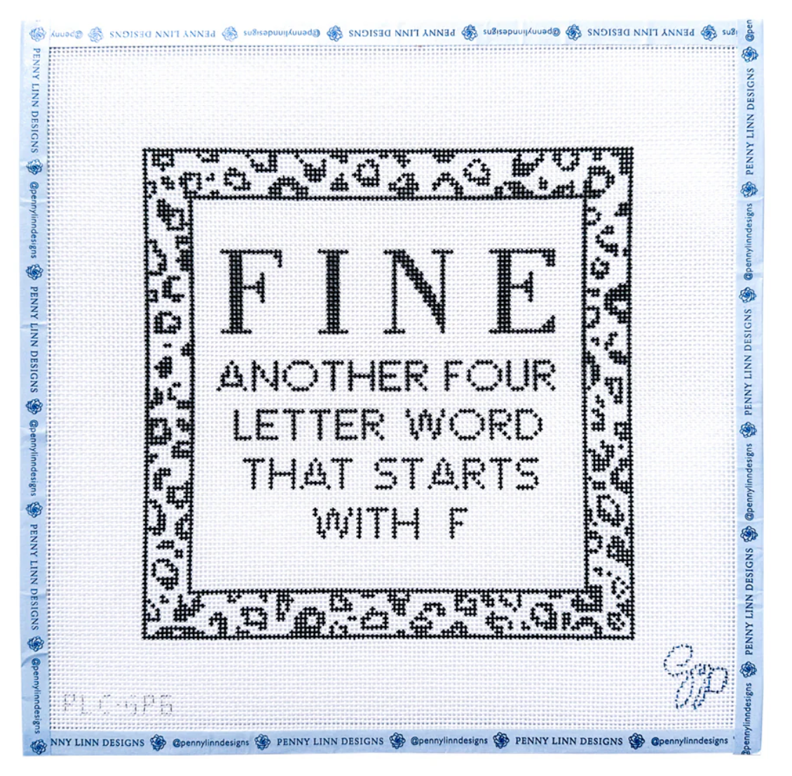 Canvas FINE...ANOTHER 4 LETTER WORD  PLCGP5  8X8"