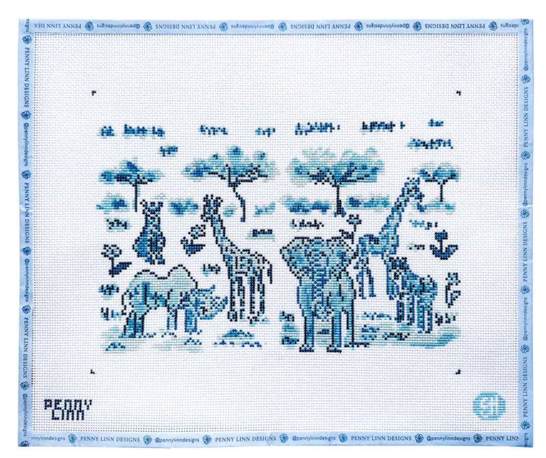 Canvas ANIMAL SAFARI  PLEH   11X8.5"