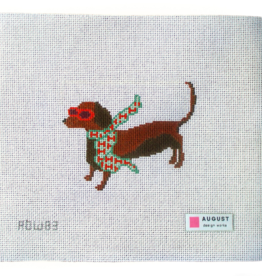Canvas BOUGIE DACHSHUND  ADW83  4X3.25"