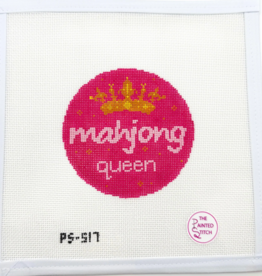 Canvas MAHJONG QUEEN   PS517  4" ROUND