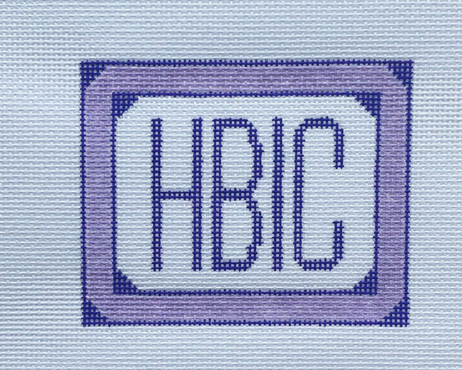 Canvas HBIC   -  PURPLE   SAS0127  4X5"