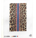 Canvas LEOPARD SUNGLASS CASE  JS235A   4.5X8.5"