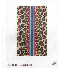 Canvas LEOPARD SUNGLASS CASE  JS235A   4.5X8.5"