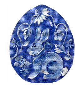 Canvas STRAWBERRY PATCH BUNNY  EGG  KCA9118   4X5"