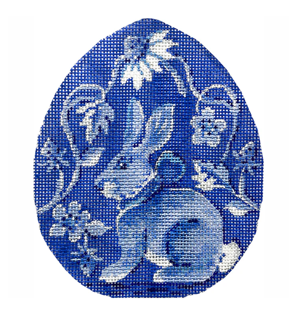 Canvas STRAWBERRY PATCH BUNNY  EGG  KCA9118   4X5"