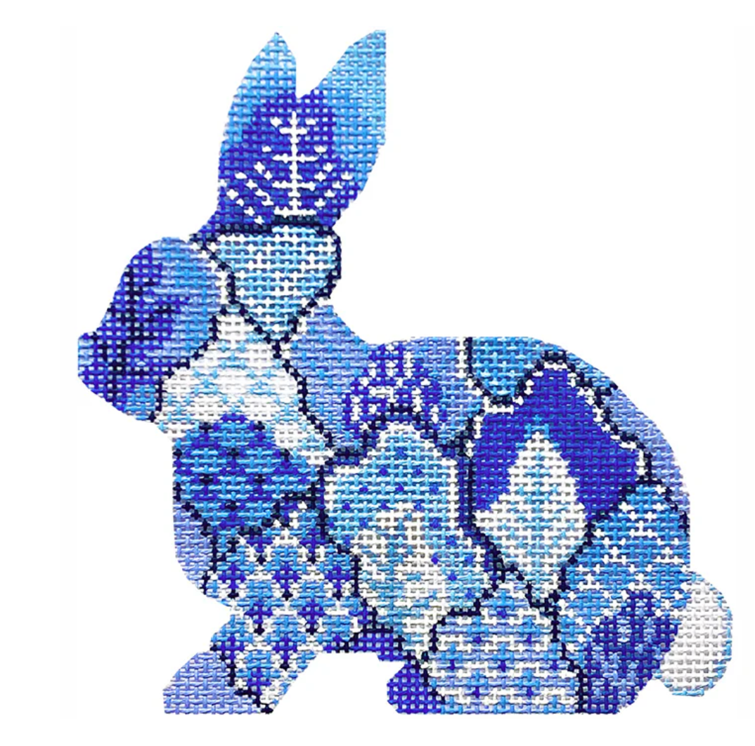 Canvas TOBACCO LEAF BUNNY  KCA9318  4.25X5.5"
