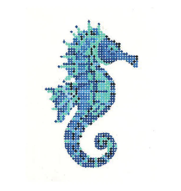 Canvas CERULEAN SEAHORSE  KCN95518    3X4"