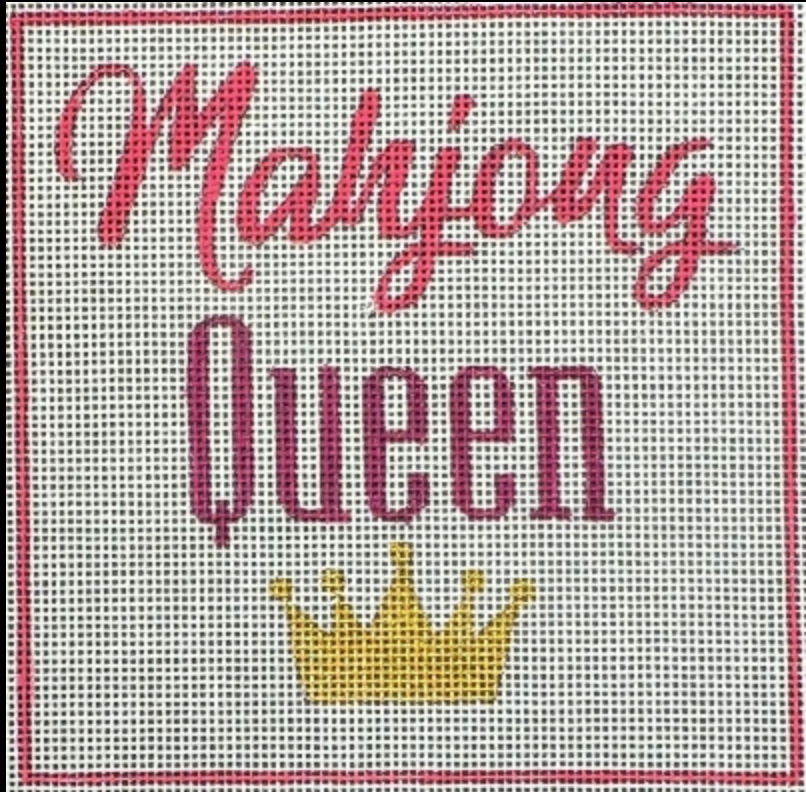Canvas MAH JONG QUEEN  HO2495   5X5"
