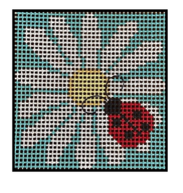 Canvas STITCHIN' LITTLES BEGINNER KIT - LADY BUG  SL55   5X5"